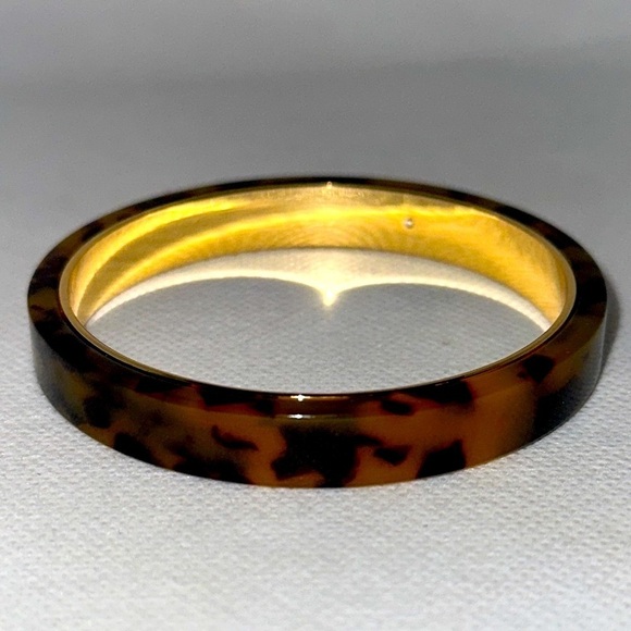 J. Crew Tortoise and Crystal Pendant Necklace with Matching Bracelet - EUC - Picture 11 of 11